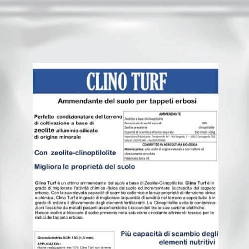 Tempoverde Clino Turf è un ottimo ammendante del suolo a base di Zeolite-Clinoptilolite.