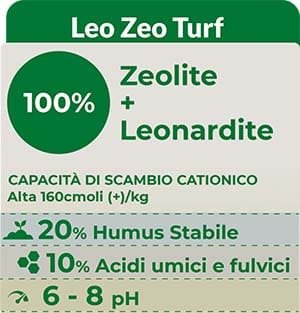 Tempoverde Leo-Zeo Turf apporta benefici sia al terreno che al tappeto erboso.