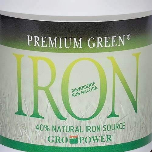 GroPower Premium Green Iron è un prodotto ad altissima concentrazione in Ferro (40%)